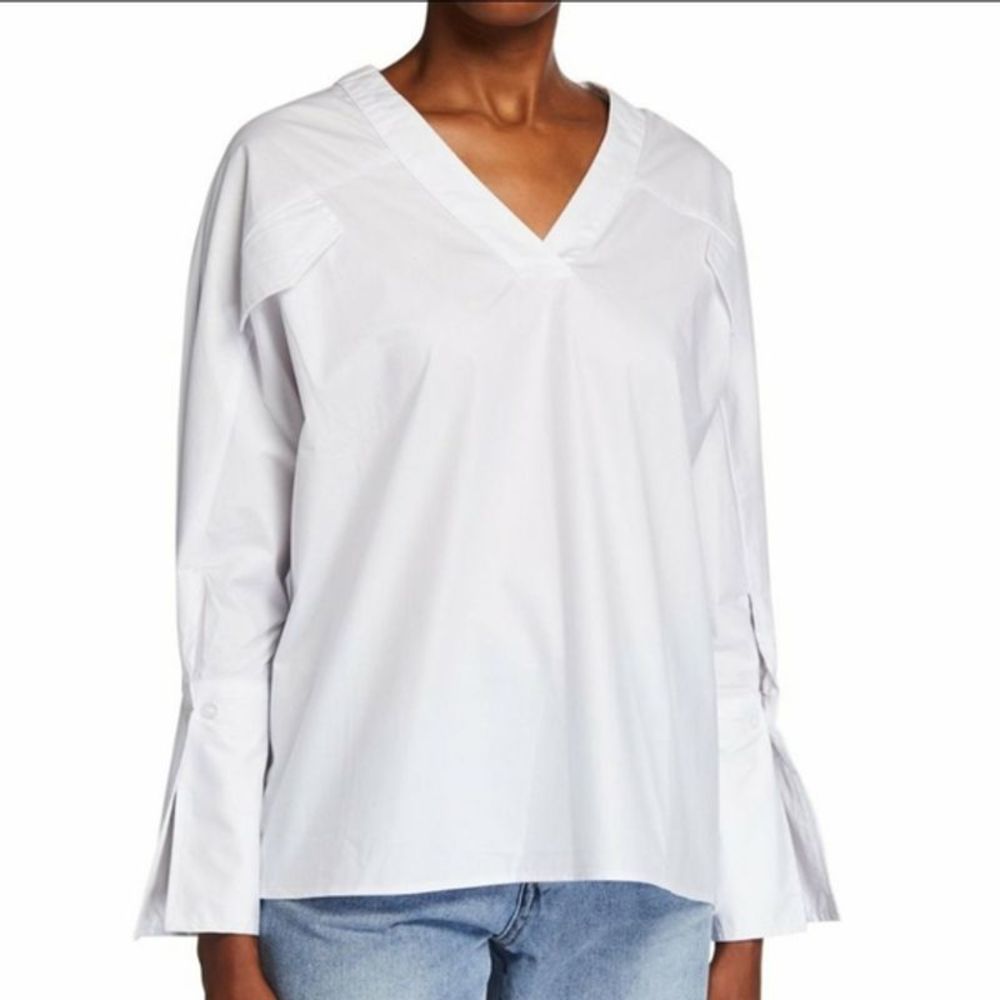 Caara Sz XS Florentina Oversized V-Neck Shirt